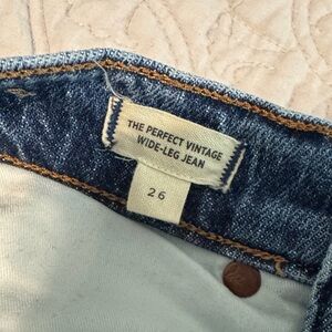 Madewell Blue Wide-Leg Jeans